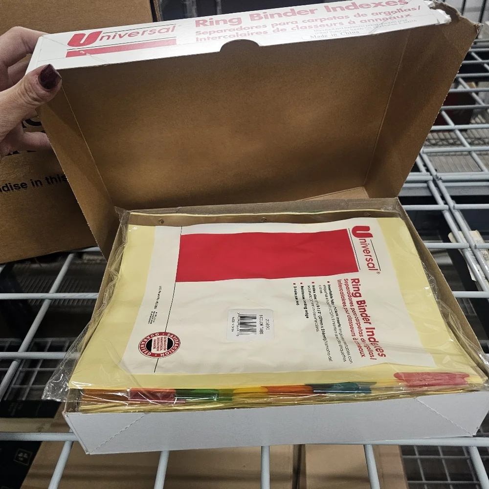 Universal Ring Binder Indexes with 8 Multicolor Tabs (18 Sets Of 8)